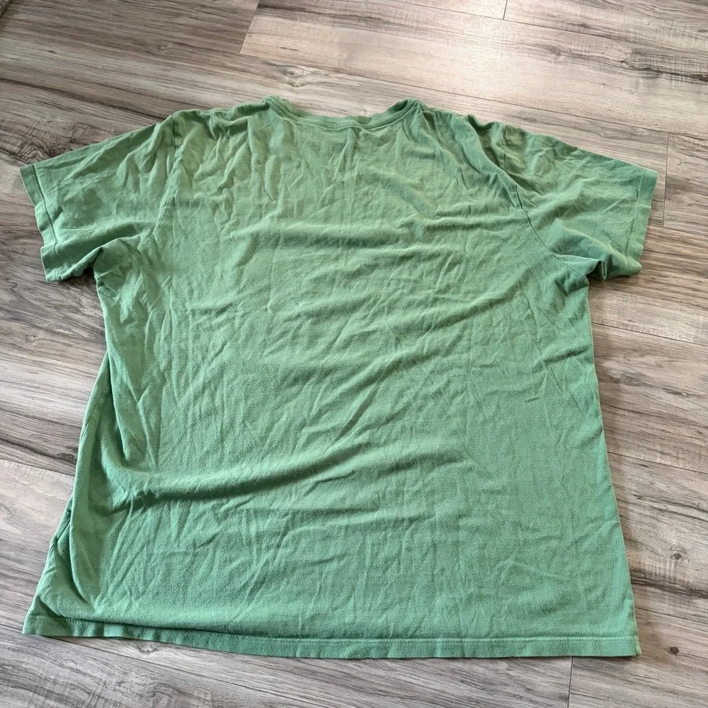 The North Face T Shirt Mens XL Green Big‎ Logo Graphic Tee Outdoor Casual